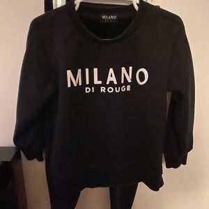 Milano sweatsuit size XS